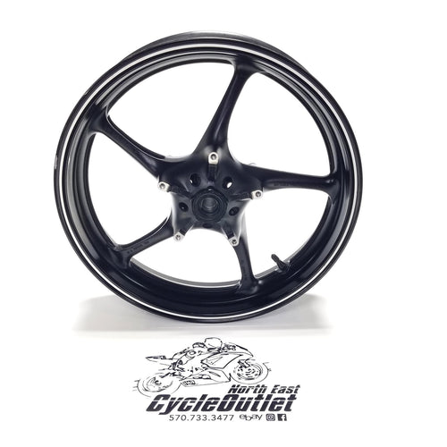 2012 08-16 YAMAHA YZF R6 OEM FRONT WHEEL RIM *MEASURED STRAIGHT