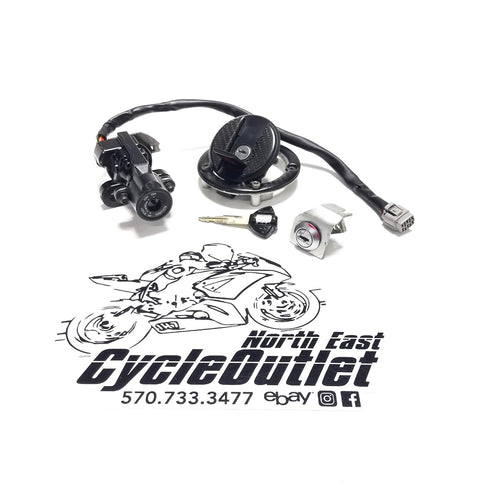 08-09 GSXR750 GSXR600 GSXR 750 600 OEM IGNITION SWITCH KEY GAS CAP SEAT LOCK